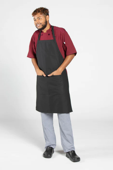 Adjustable Butcher Apron - Black