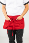 Two-Section Pocket Waist Apron - Red