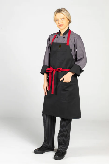 Rebel Bib Apron - Black