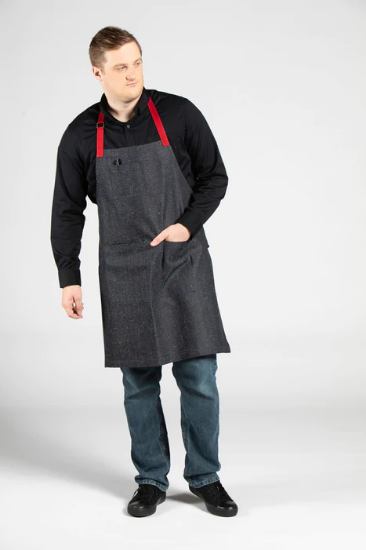 Deviate Bib Apron - confetti denim