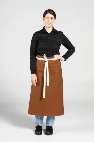 Marvel Bistro Apron - Walnut canvas