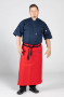 Muse Bistro Apron - Red canvas
