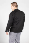Murano Executive Chef Coat , black with white piping