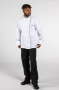 Murano Executive Chef Coat , white with black piping