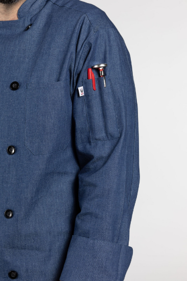 Chambray chef clearance coat