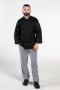 3/4 sleeve chef coats - black