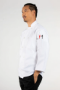 3/4 sleeve chef coats - white