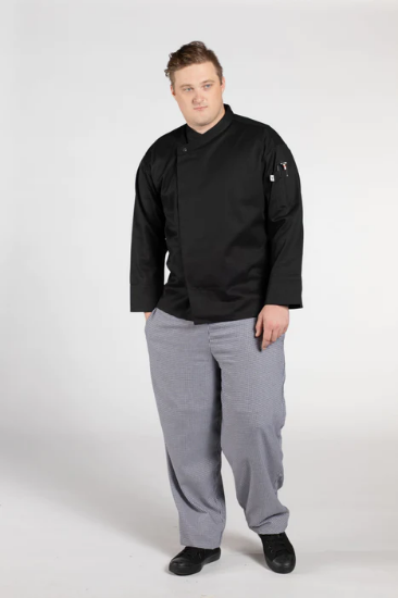 Black, Santorini Chef Coat