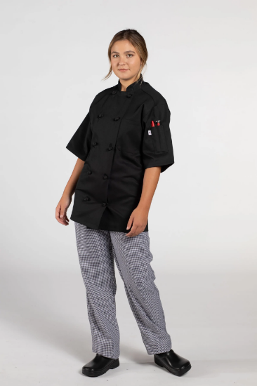 Black, Monterey Chef Coat