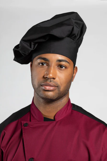 Poplin Chef Hat, black