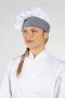 White with houndstooth trim, Twill Chef Hat