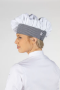 White with houndstooth trim, Twill Chef Hat