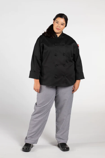 Sedona Women's Chef Coat , black