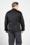 Classic Knot with Mesh Chef Coat, black