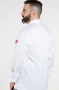 Classic Knot with Mesh Chef Coat, white