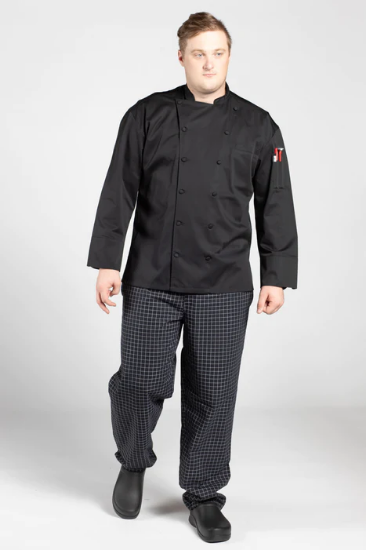 Barbados with Mesh Chef Coat, black