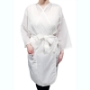  White-Long Kimono Gown/Wrap