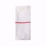 Red Center Stripe Barber Towel - 15" x 26"