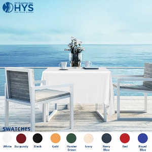 100% Spun Poly Square Table Cloths