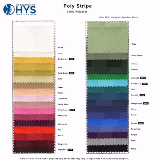 Poly Stripe Color Table Linen Napkins for Sale 100 Polyester
