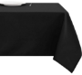 Spun Poly Banquet Tablecloth - 54" x 96" - black