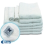 Admiral White Cam Border Towels