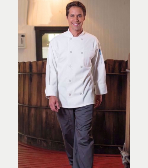 classic chef coat - long sleeve, black	