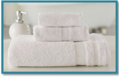 Welspun Hygrocotton 27 x 54 White Cotton / Poly Bath Towel 17 lb. -  36/Case
