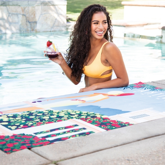 Traveler’s Microfiber Terry Beach Towel