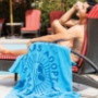 100% cotton terry beach towels