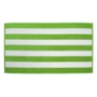 Cabana Stripe Terry Velour Beach Towel Green