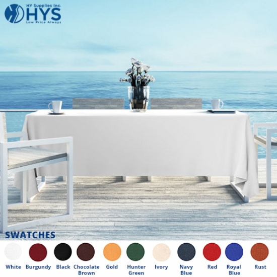 Spun Poly Banquet Tablecloth - 54" x 96"