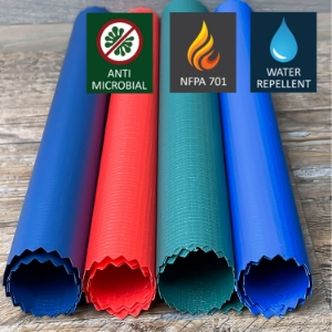 Colored Laminated Fabric Curtain