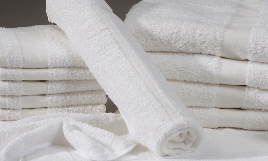  Xcel Terry CAM Border Towels (Price/Dozen) 