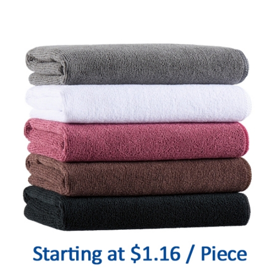 Microfiber Terry Bleach - Resistant Salon Towels - 16" x 27"