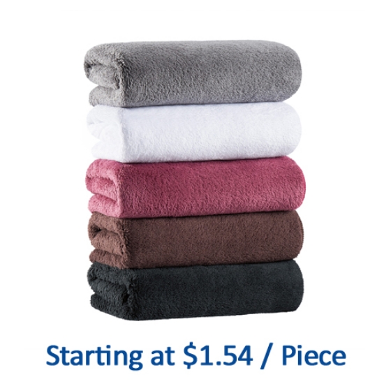 Coral Fleece Bleach - Resistant Salon Towels  - 16"x 27"