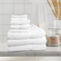 Premium Gold Dobby White Hand Towels	