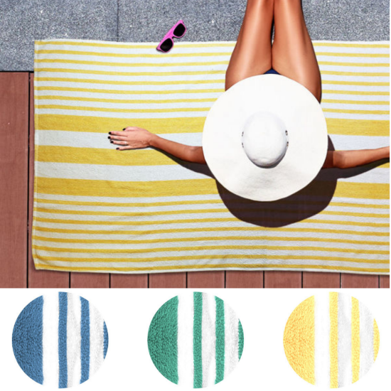 Oxford Tropical Stripe Pool Towels - 30x60 or 32x70
