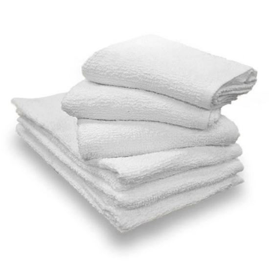 12 Pack XL White Terry Towels (Size: 16 x 27)