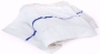 White Towel W/ Blue Center Stripe for Salon