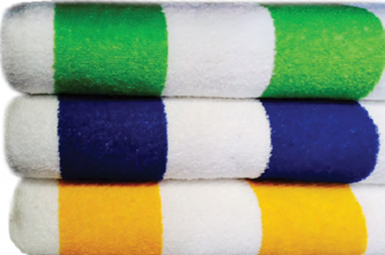 Cabana Pool Towels 11 Lbs 100% Cotton 20d Ring Spun Vat Dyed
