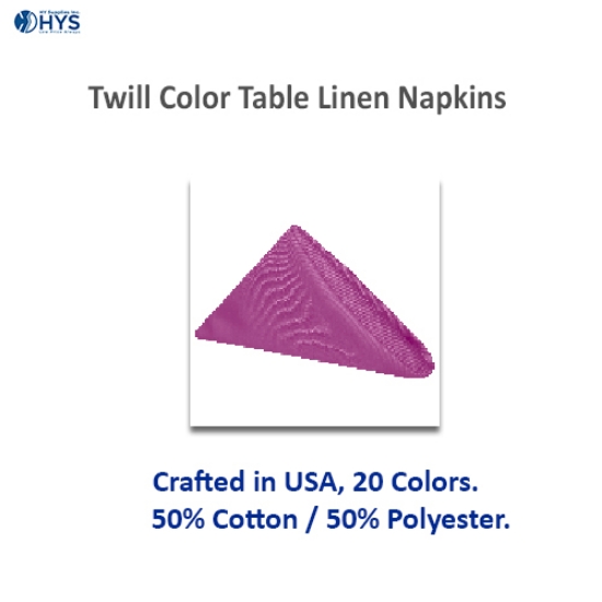 Twill Color Table Linen Napkins