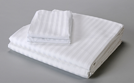 T-310 Sateen Stripe 1Cm Sheets & Pillow Cases 