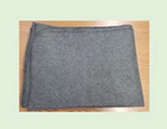 Wool Blend Relief Blanket - 62" X 82" - Gray