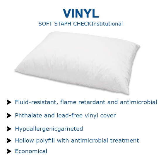 Vinyl Soft Staph Check Pillows