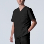 Black MEN'S - Landau ProFlex Men's 4-Pocket V-Neck Scrub Top