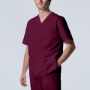 WIne  MEN'S - Landau ProFlex Men's 4-Pocket V-Neck Scrub Top