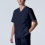 True navy  MEN'S - Landau ProFlex Men's 4-Pocket V-Neck Scrub Top