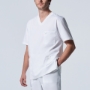 White MEN'S - Landau ProFlex Men's 4-Pocket V-Neck Scrub Top