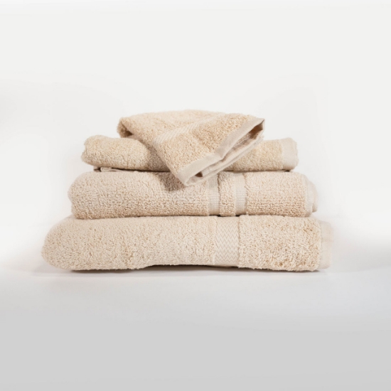 RSVP Dobby Border Towel collections - Beige